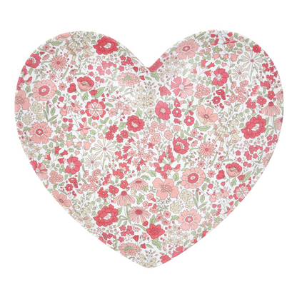 Meri Meri x Liberty Mixed Set of Reusable Heart Plates