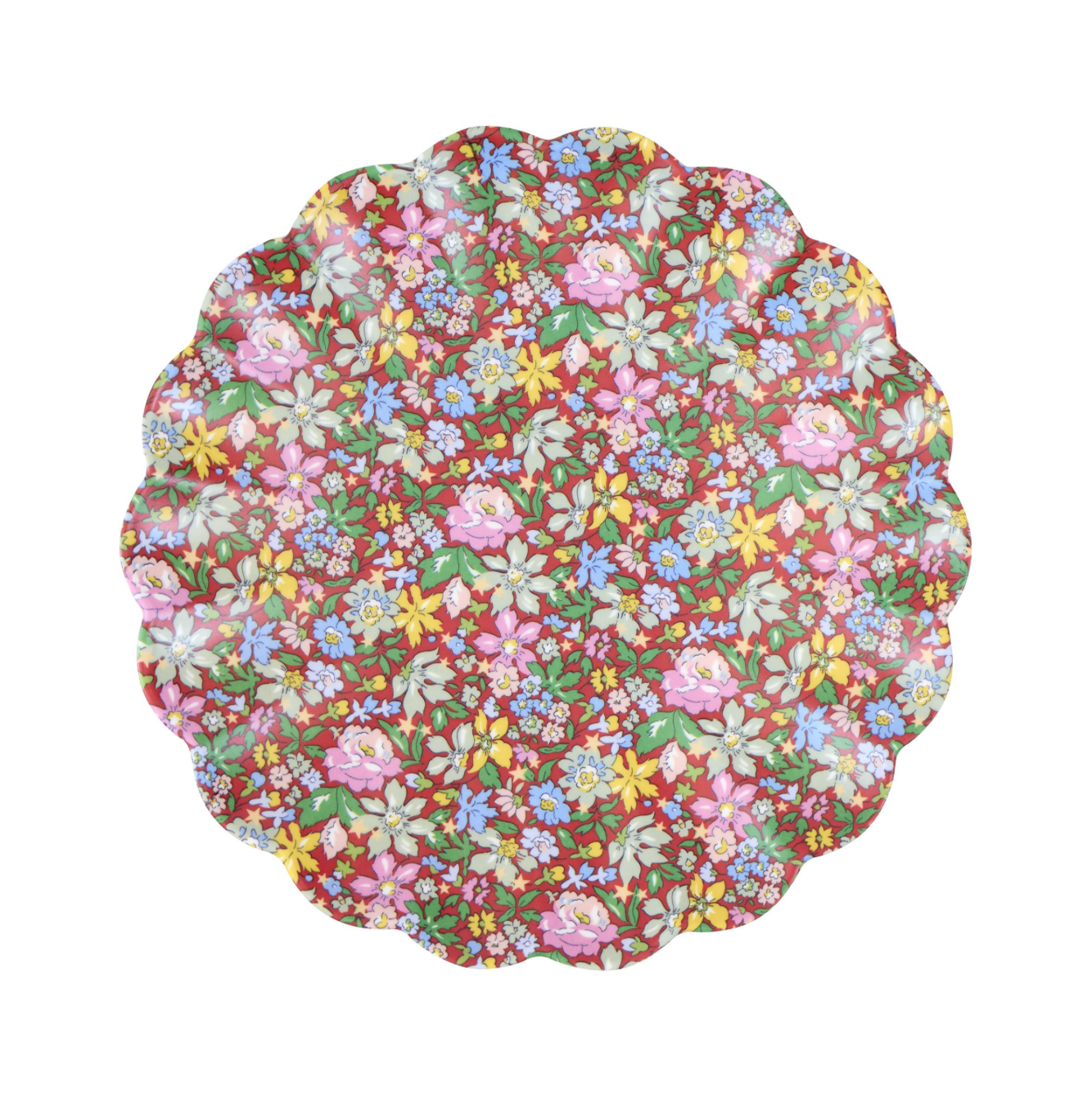 Meri Meri x Liberty Red & Green Reusable Small Plates