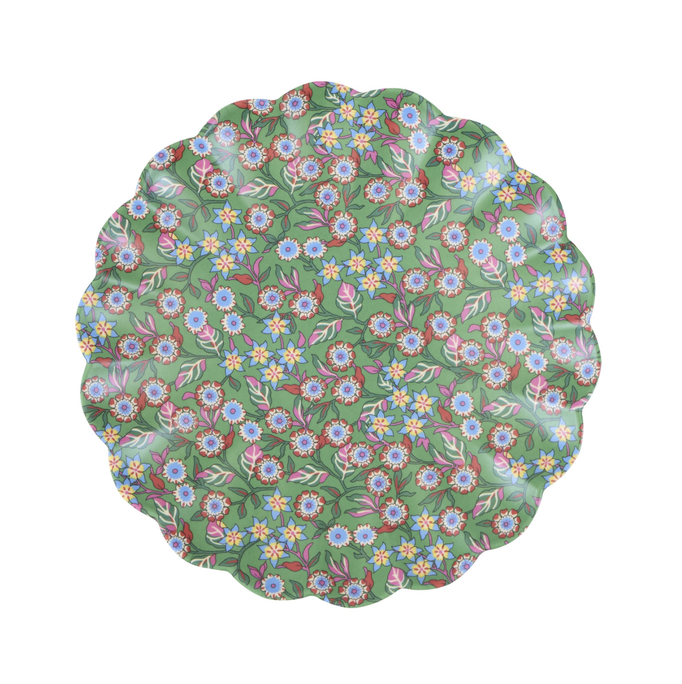 Meri Meri x Liberty Red & Green Reusable Small Plates