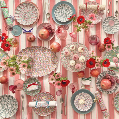 Meri Meri x Liberty Red & Green Reusable Small Plates