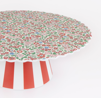 Meri Meri x Liberty Red Sweet Meadow Cake Stand